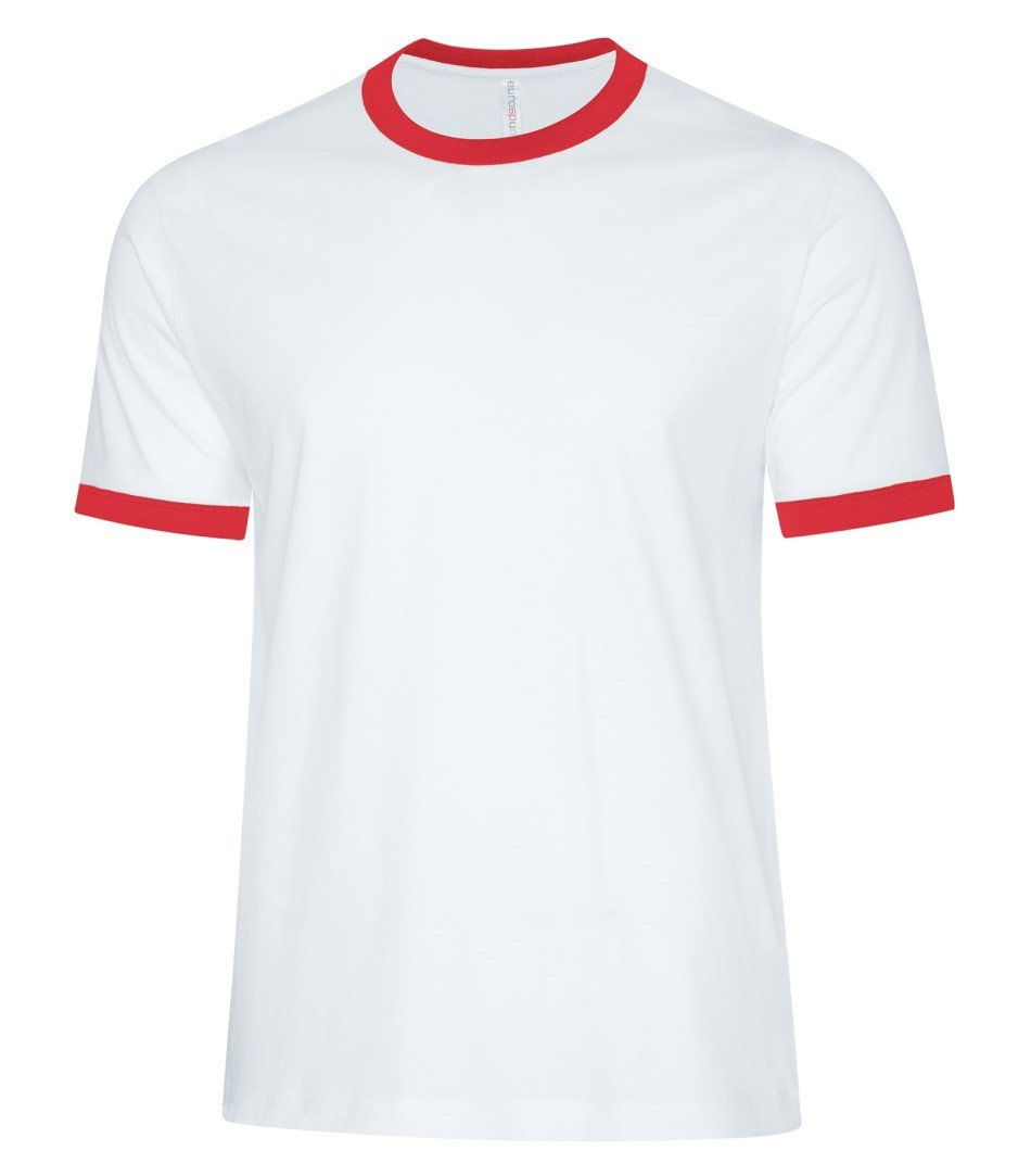 Men's Two-toned Ringer T-shirt White/Red