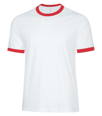 Men's Two-toned Ringer T-shirt White/Red