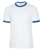 Men's Two-toned Ringer T-shirt White/Blue