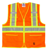 Fluorescent orange safety vest 