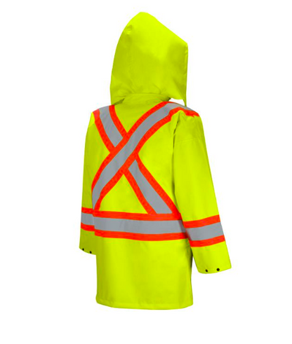 Class 2 Level 2 Rain Jacket Back View